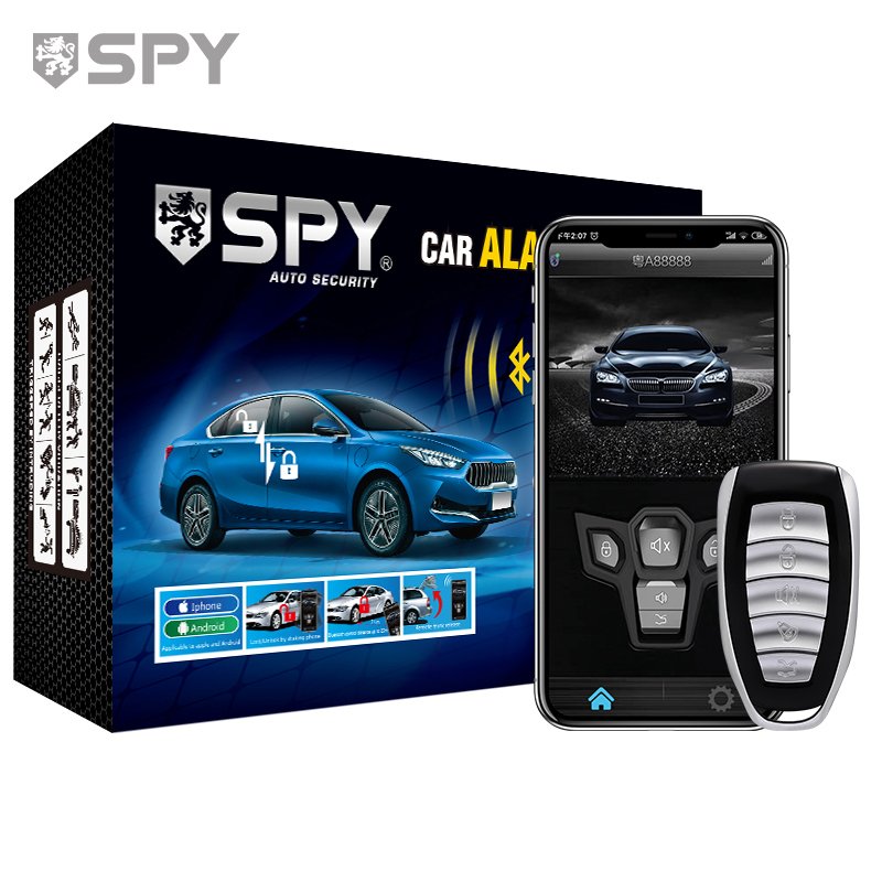 SPY Smart APP Control One Way Car Alarm Car Security System Wireless